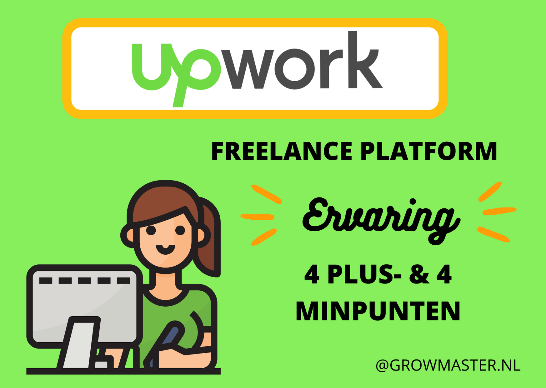 Upwork freelance platform review~ 4 plus- en minpunten: freelancer review